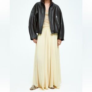 H&M Butter Yellow Maxi Skirt